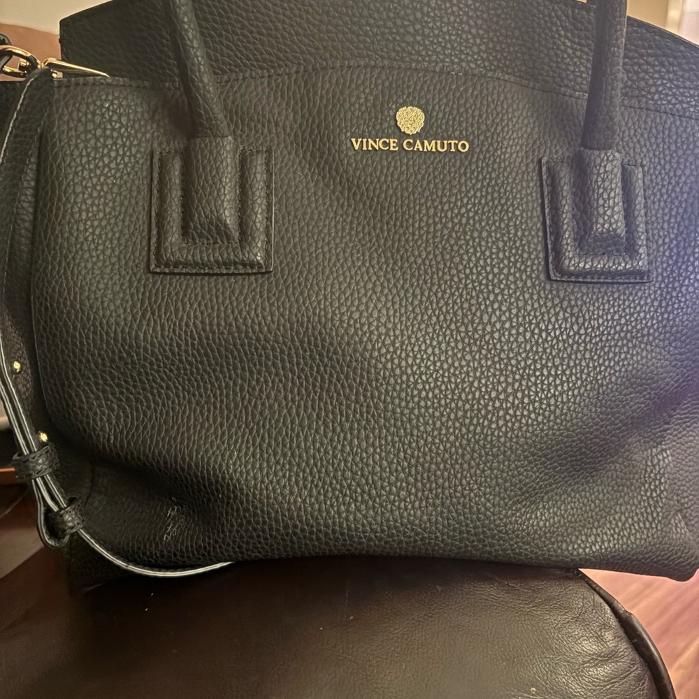 Vince Camuto Textured Black Tote